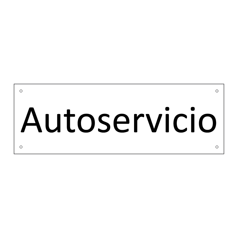 Autoservicio
