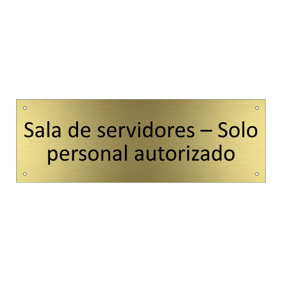 Sala de servidores – Solo personal autorizado
