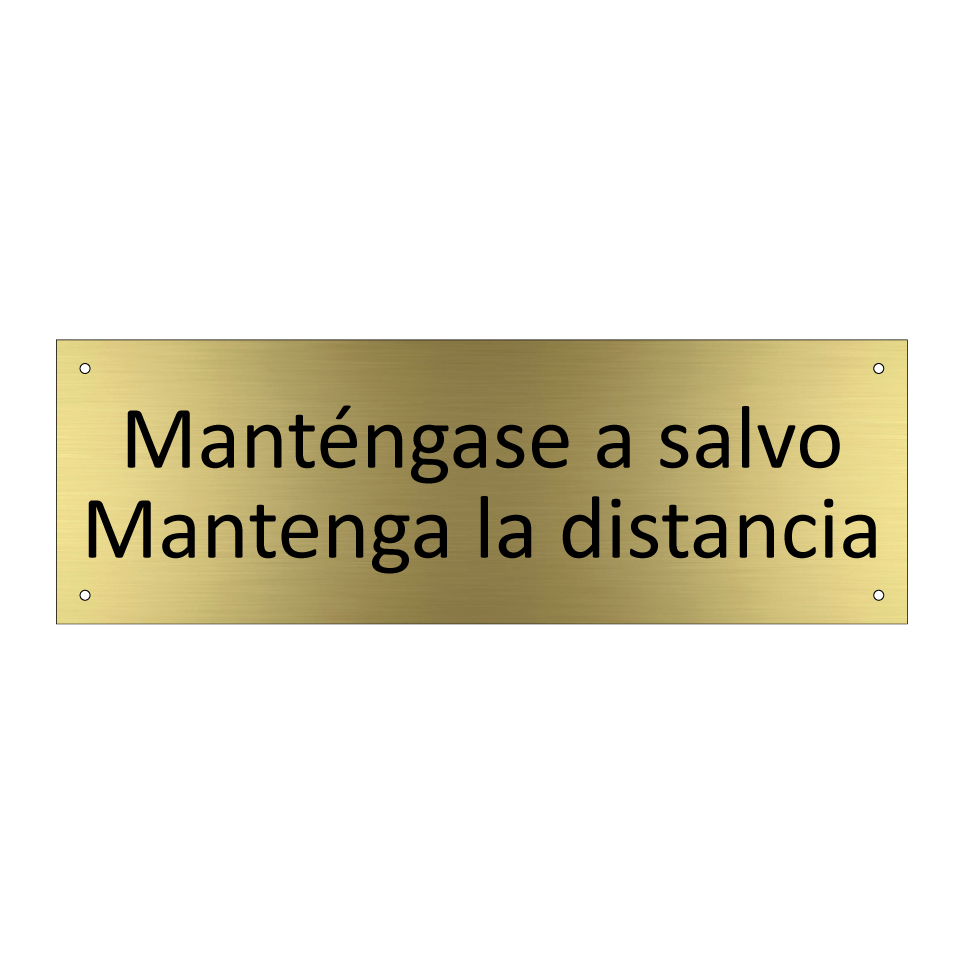 Manténgase a salvo
Mantenga la distancia