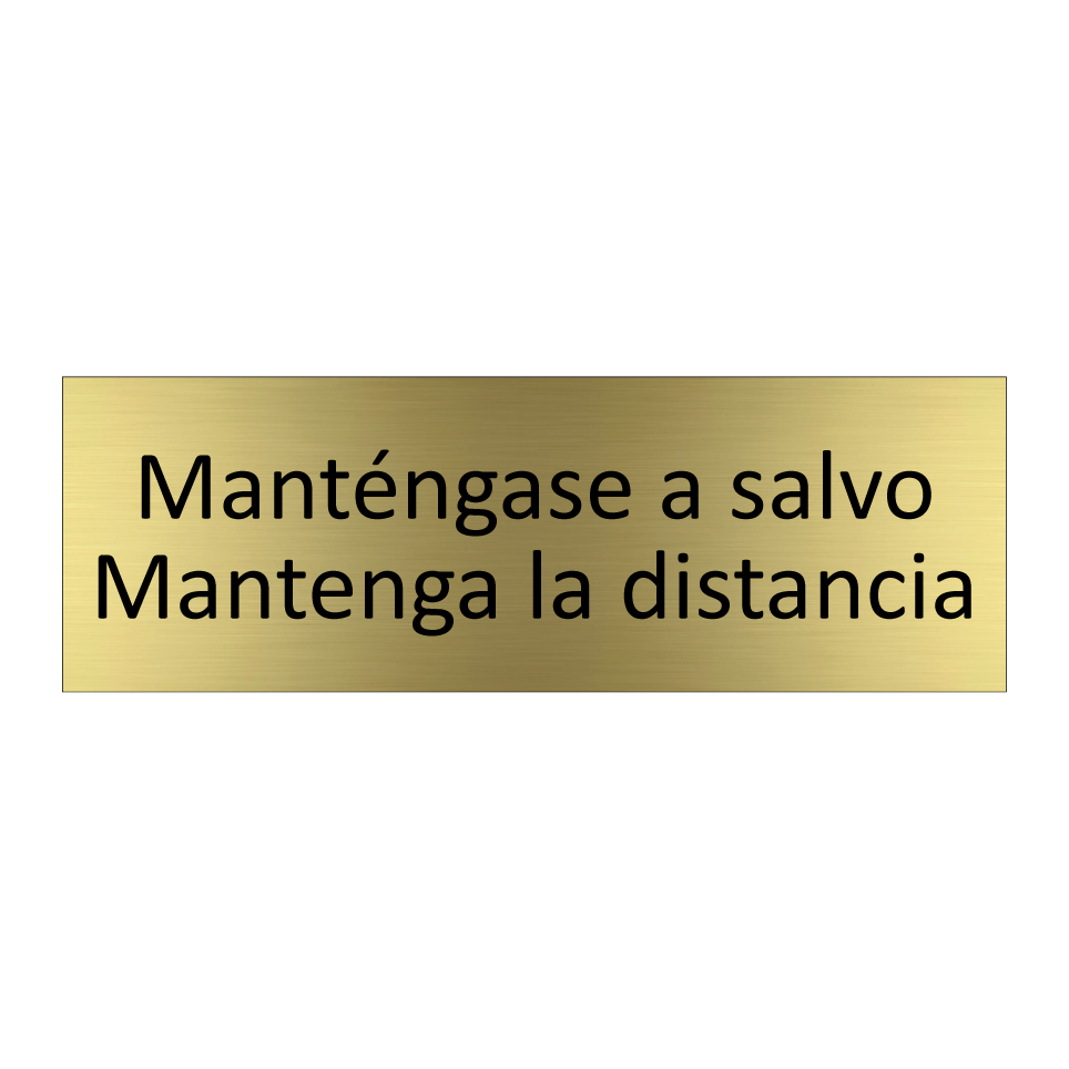 Manténgase a salvo
Mantenga la distancia
