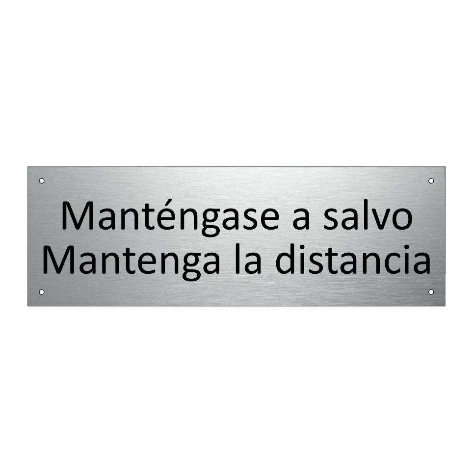 Manténgase a salvo
Mantenga la distancia