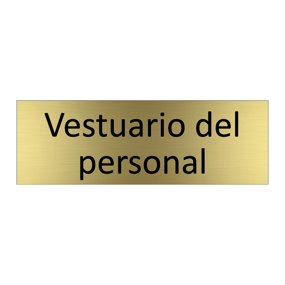 Vestuario del personal