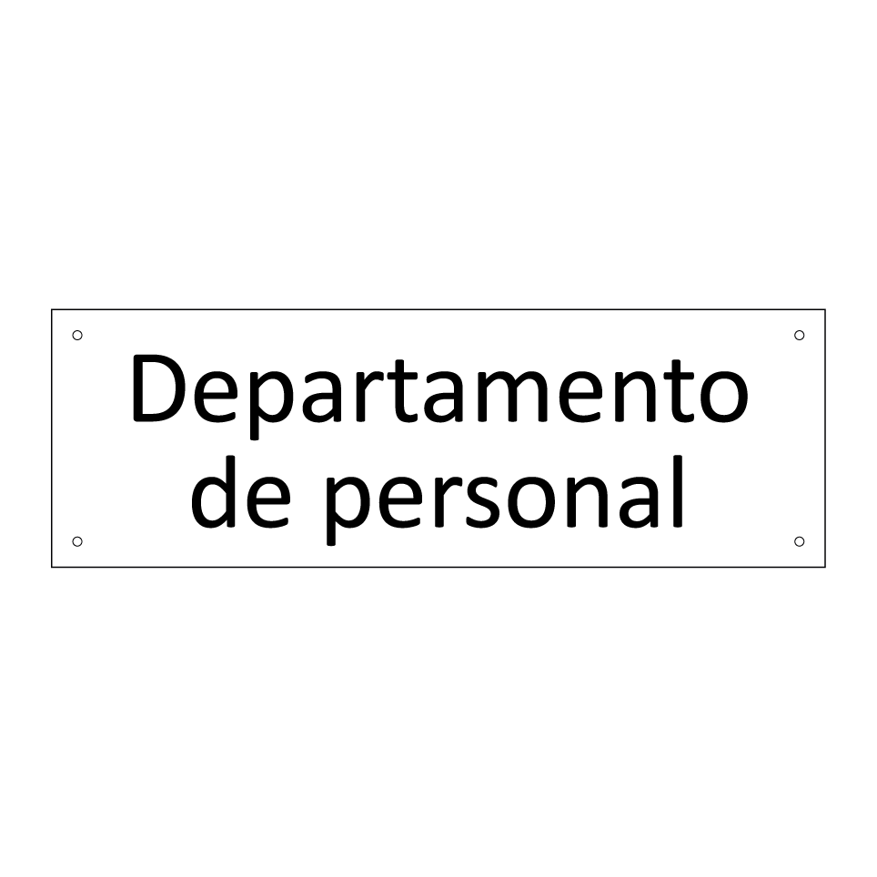 Departamento de personal