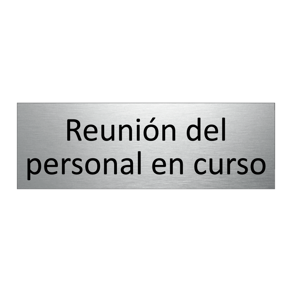Reunión del personal en curso