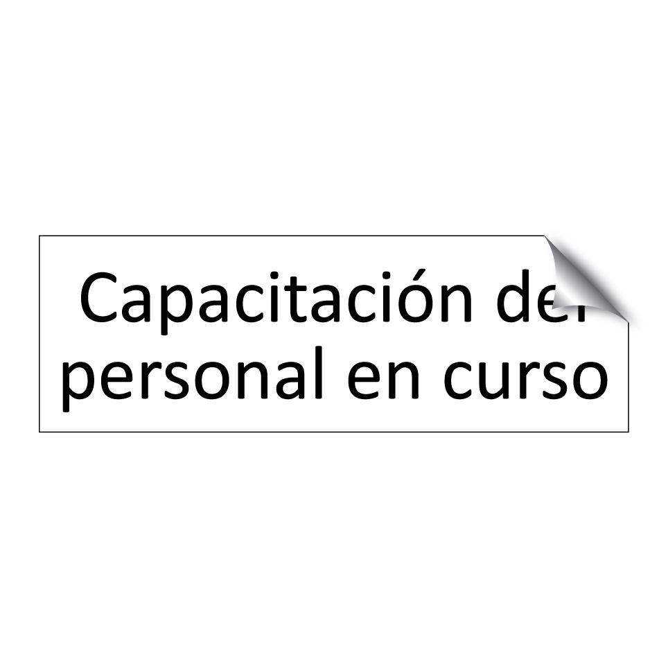 Capacitación del personal en curso