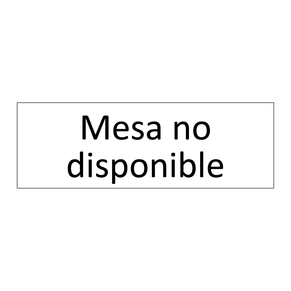 Mesa no disponible