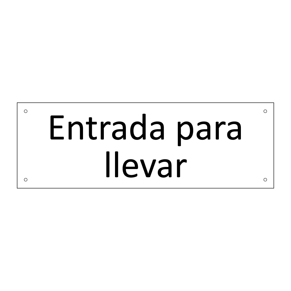 Entrada para llevar