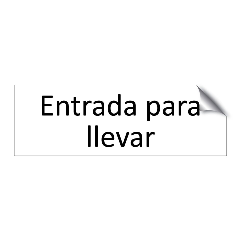 Entrada para llevar