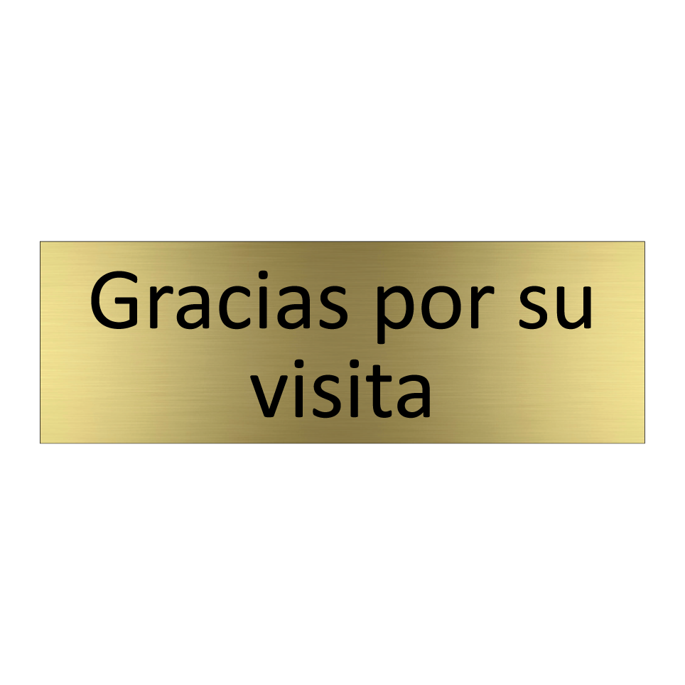 Gracias por su visita