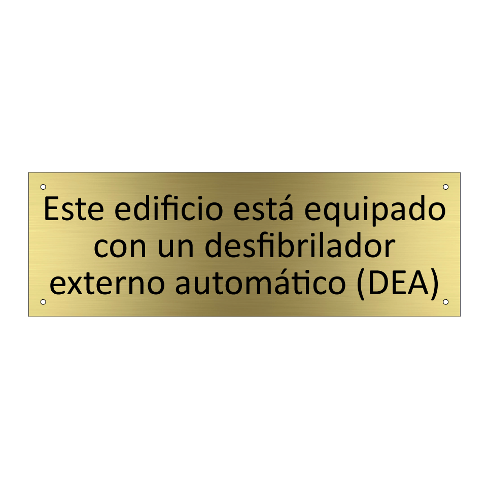 Este edificio está equipado con un desfibrilador externo automático (DEA)