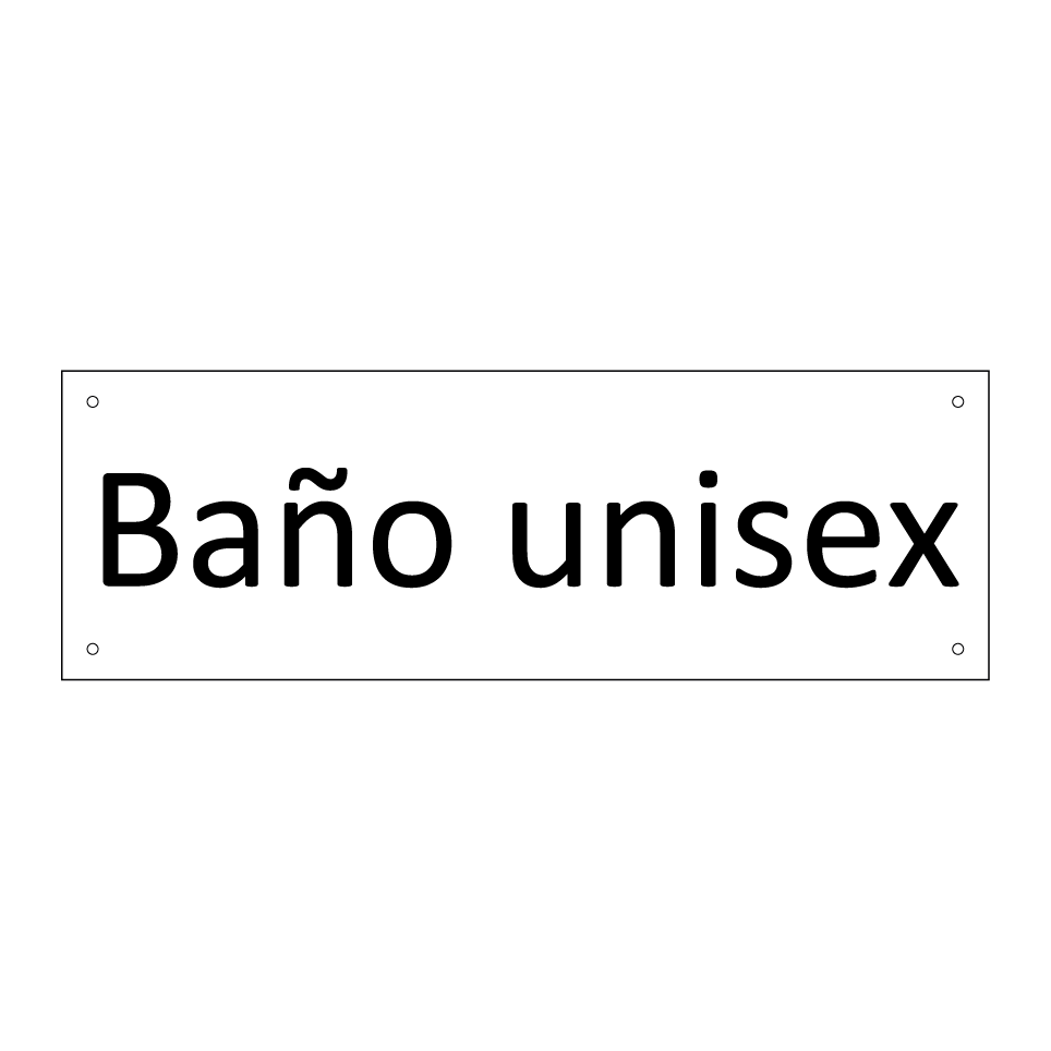 Baño unisex