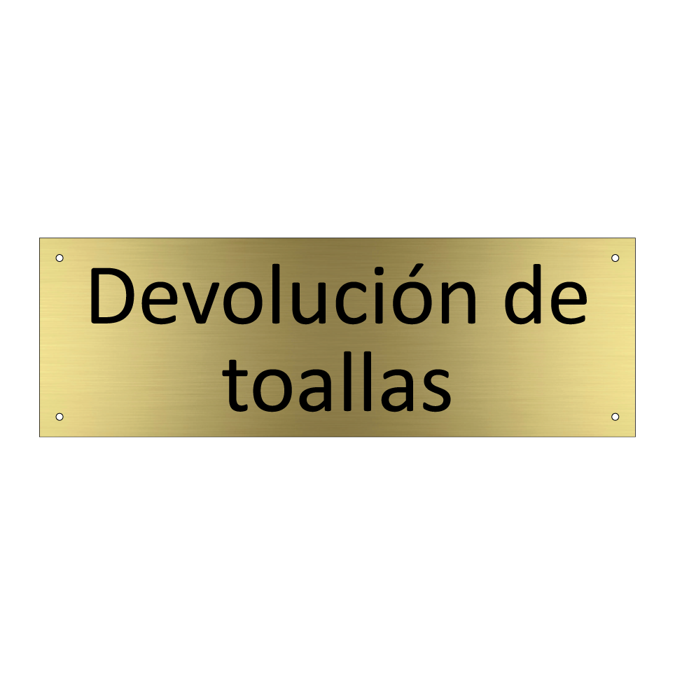 Devolución de toallas