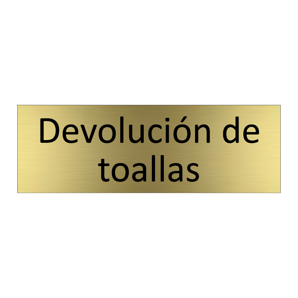 Devolución de toallas