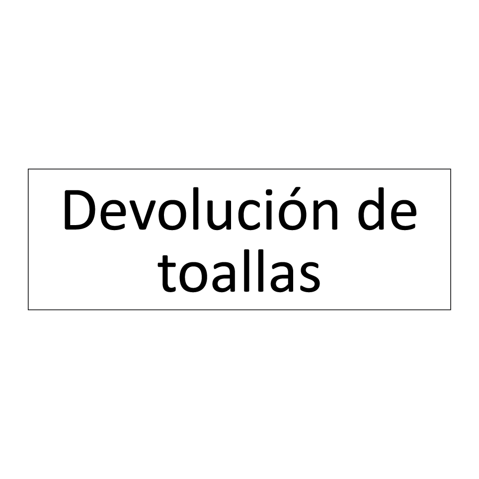 Devolución de toallas