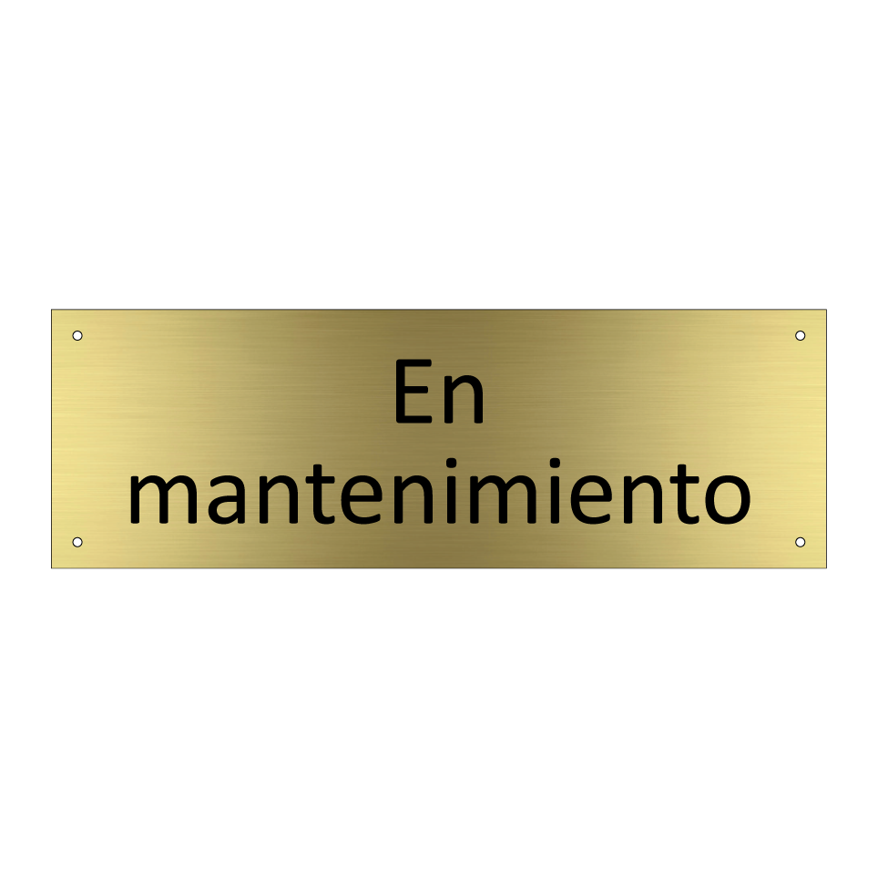 En mantenimiento