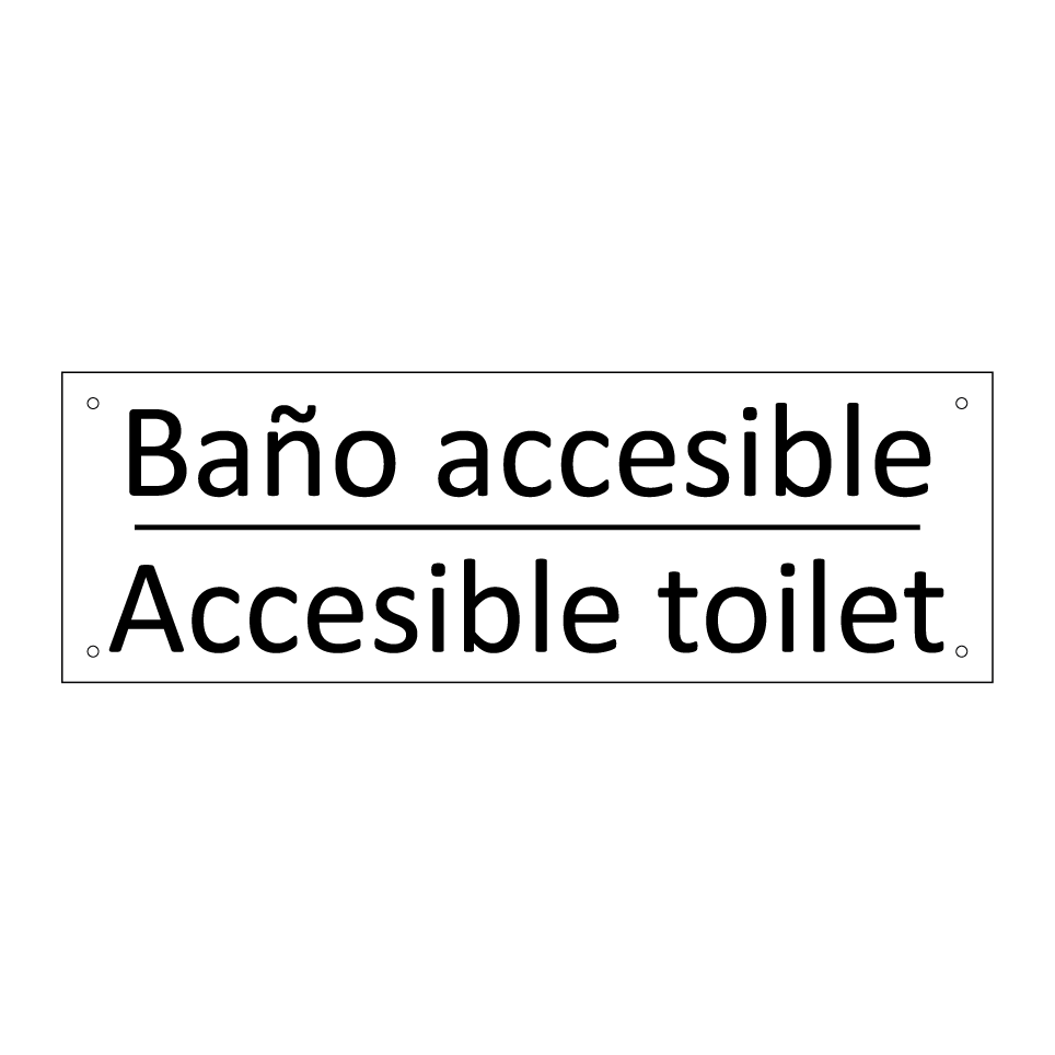 Baño accesible - Accesible toilet