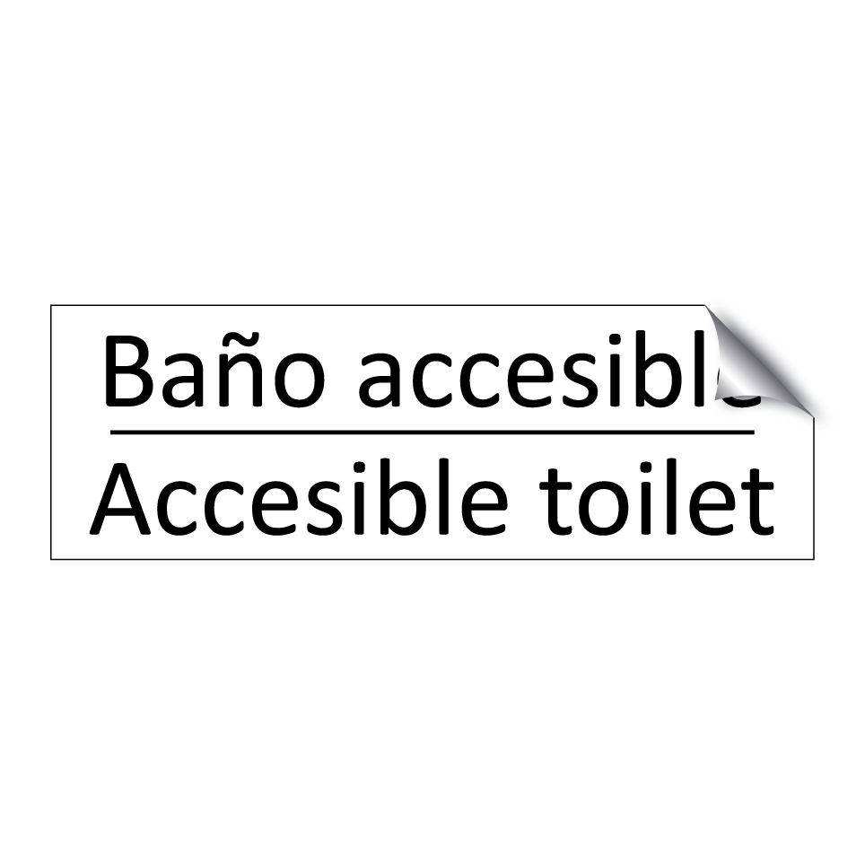 Baño accesible - Accesible toilet