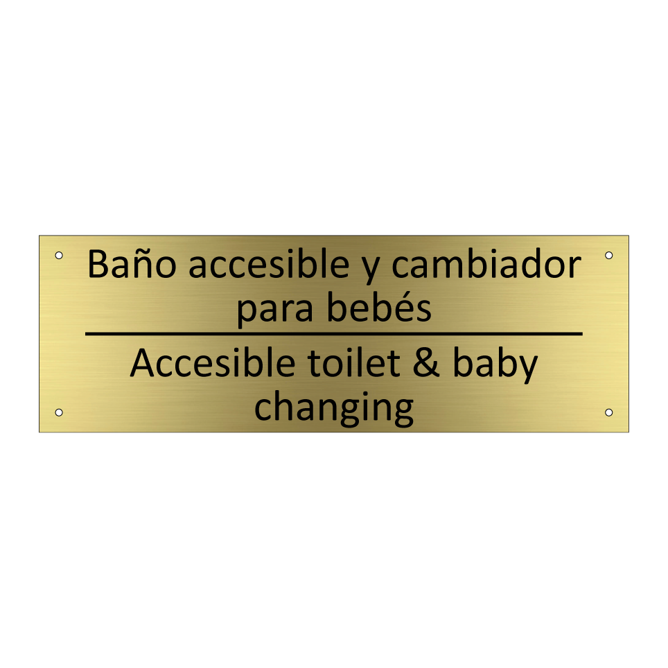 Baño accesible y cambiador /.../ - Accesible toilet & baby /.../