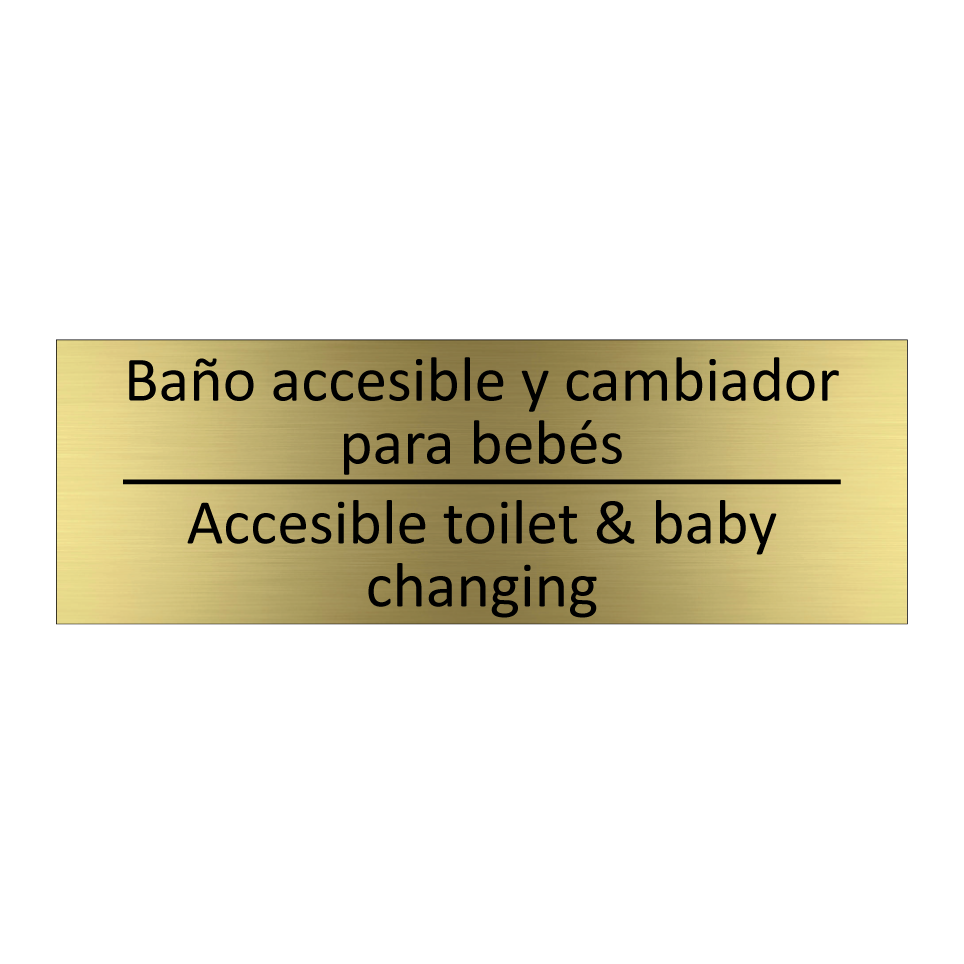 Baño accesible y cambiador /.../ - Accesible toilet & baby /.../