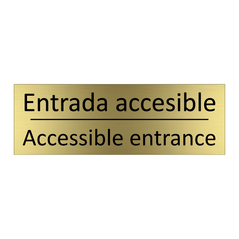 Entrada accesible - Accessible entrance