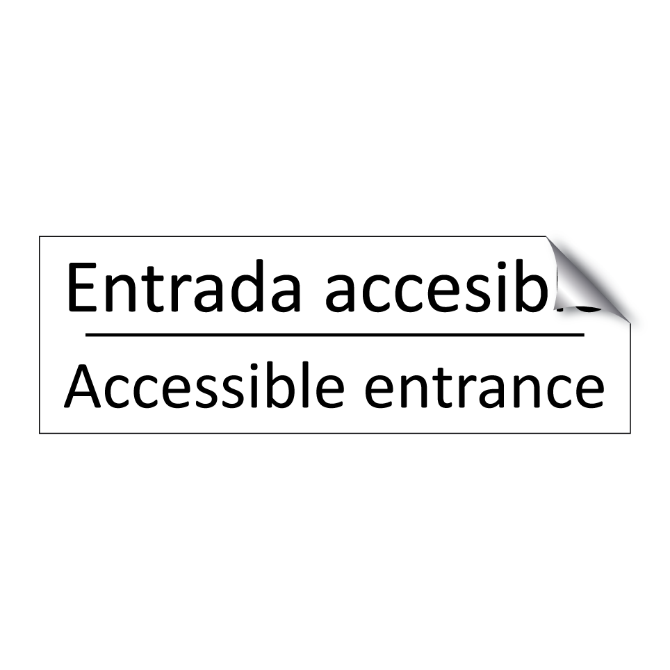 Entrada accesible - Accessible entrance