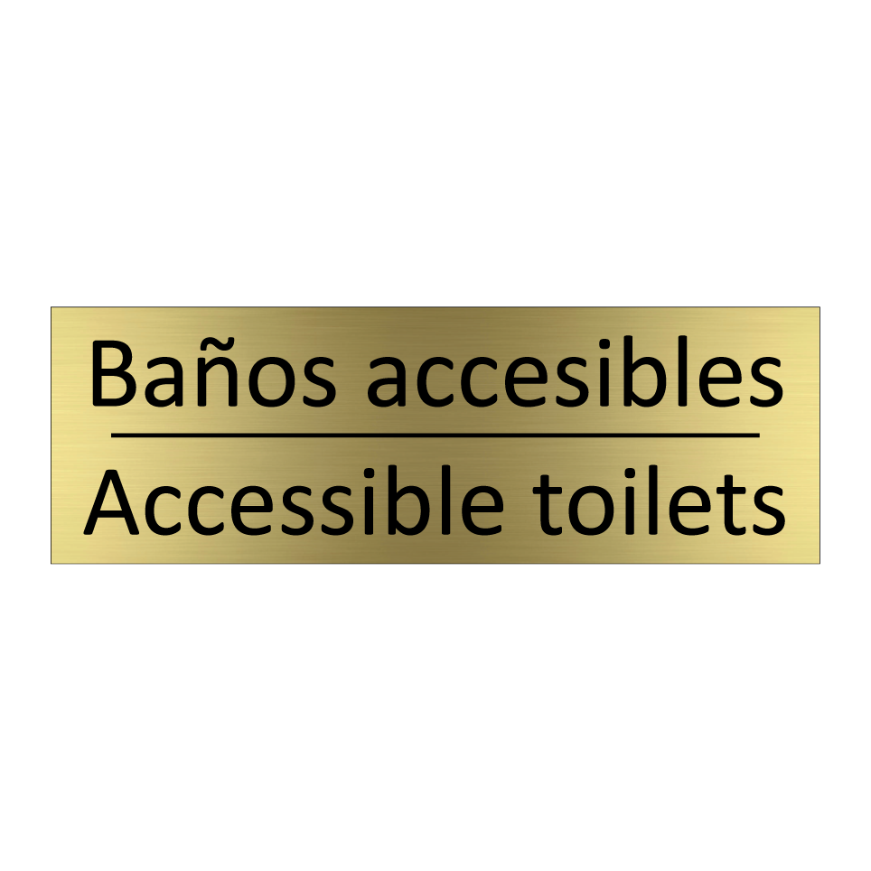 Baños accesibles - Accessible toilets