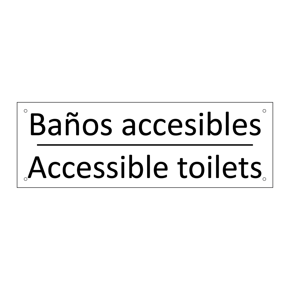Baños accesibles - Accessible toilets