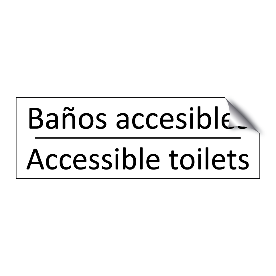 Baños accesibles - Accessible toilets