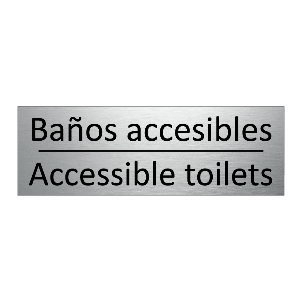 Baños accesibles - Accessible toilets