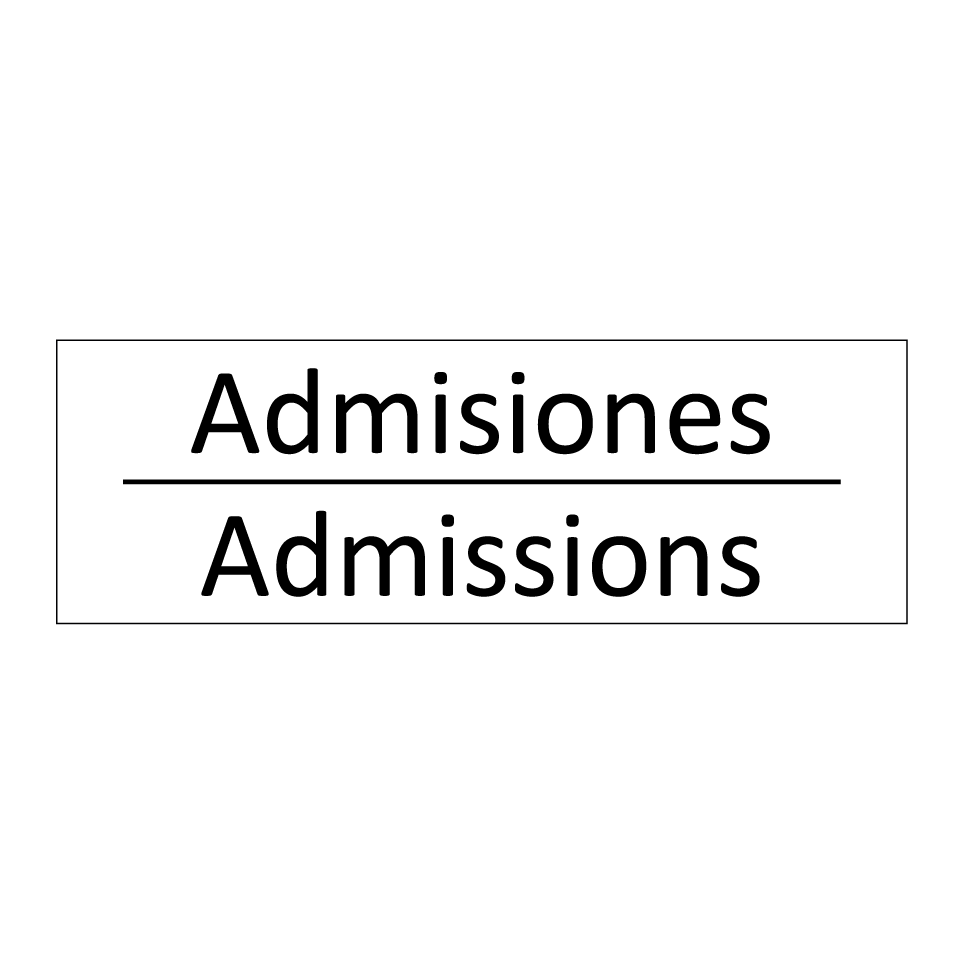 Admisiones - Admissions