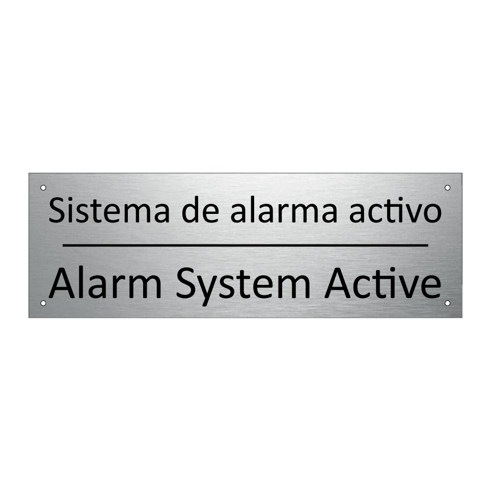 Sistema de alarma activo - Alarm System Active