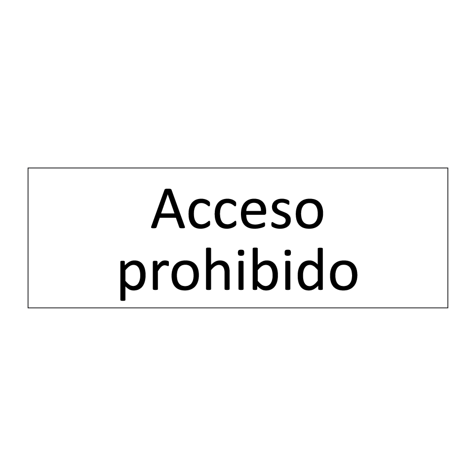 Acceso prohibido