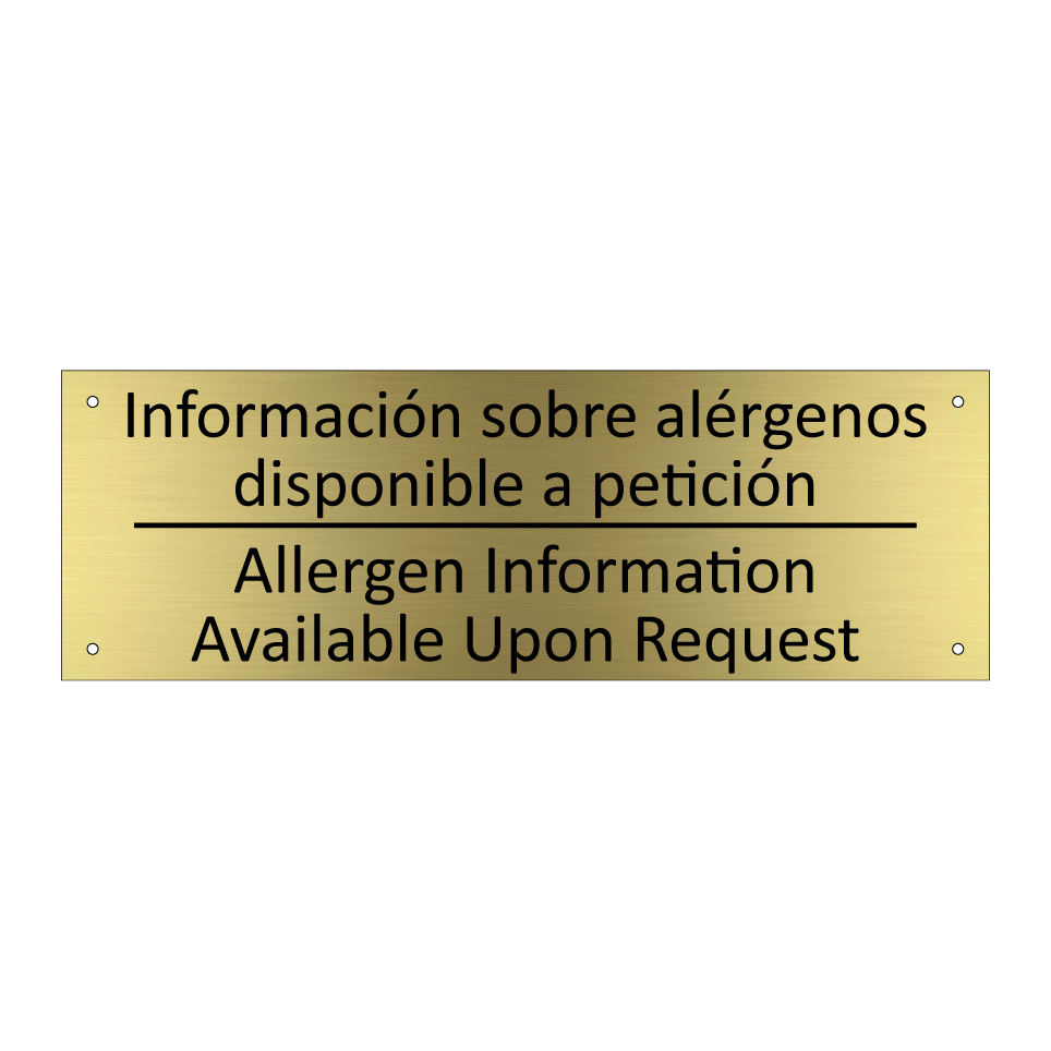 Información sobre alérgenos /.../ - Allergen Information /.../