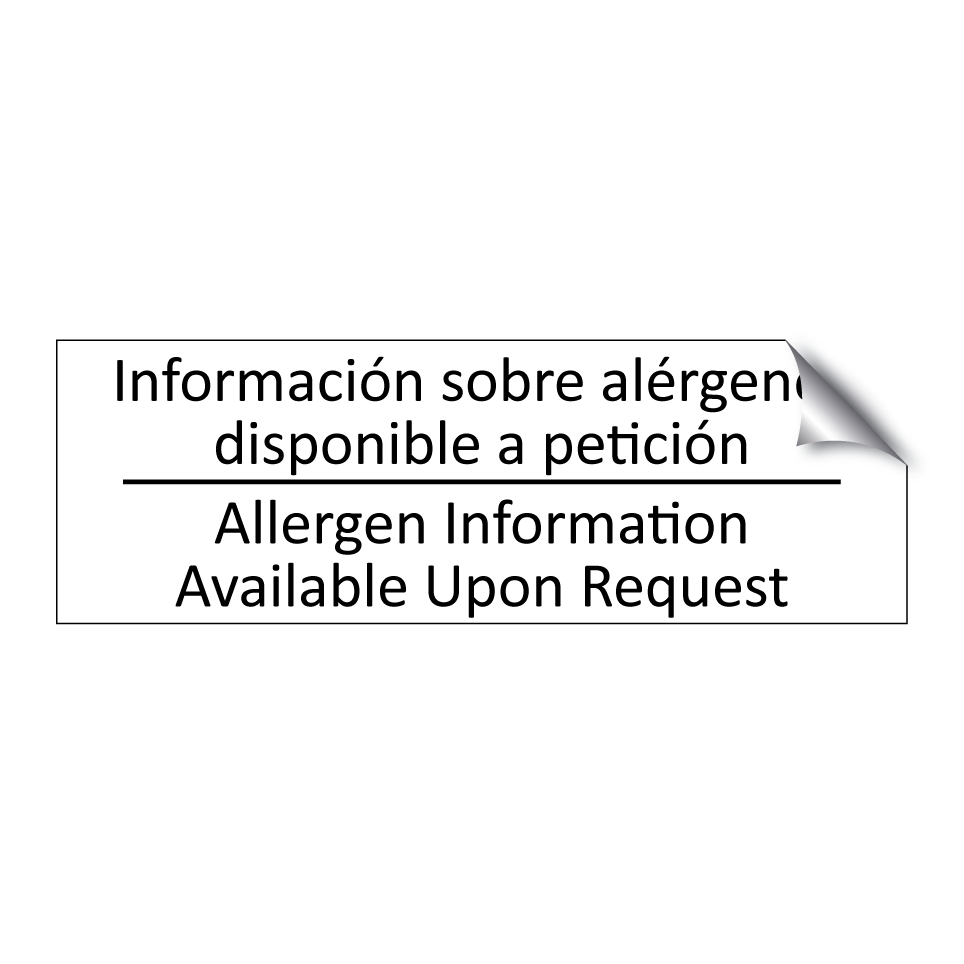 Información sobre alérgenos /.../ - Allergen Information /.../