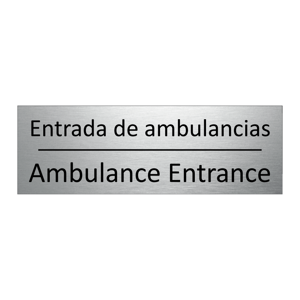Entrada de ambulancias - Ambulance Entrance