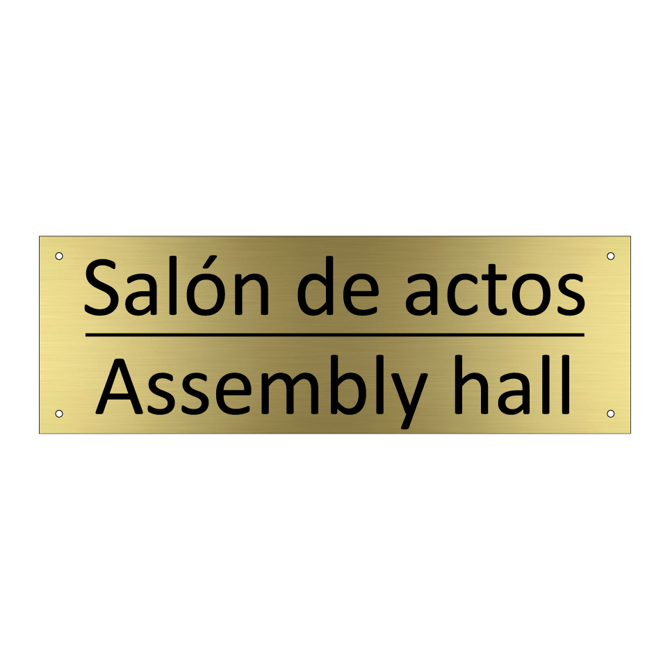 Salón de actos - Assembly hall
