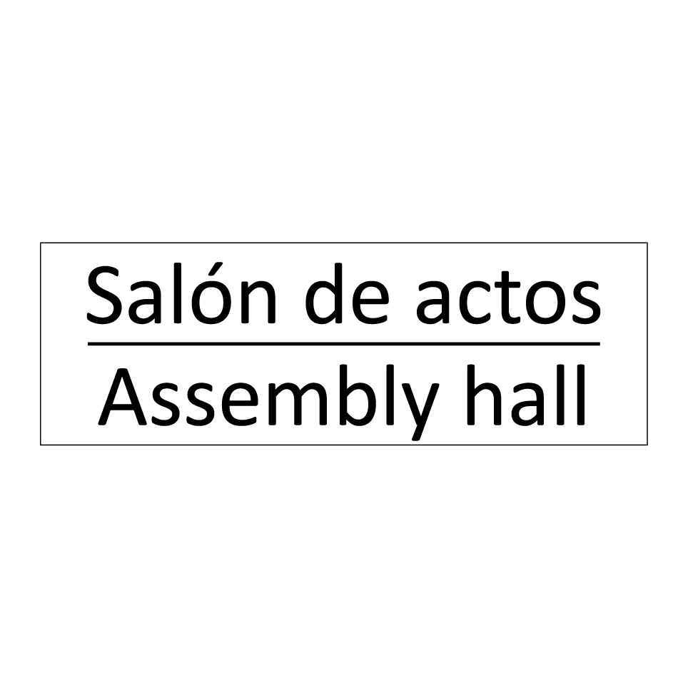 Salón de actos - Assembly hall