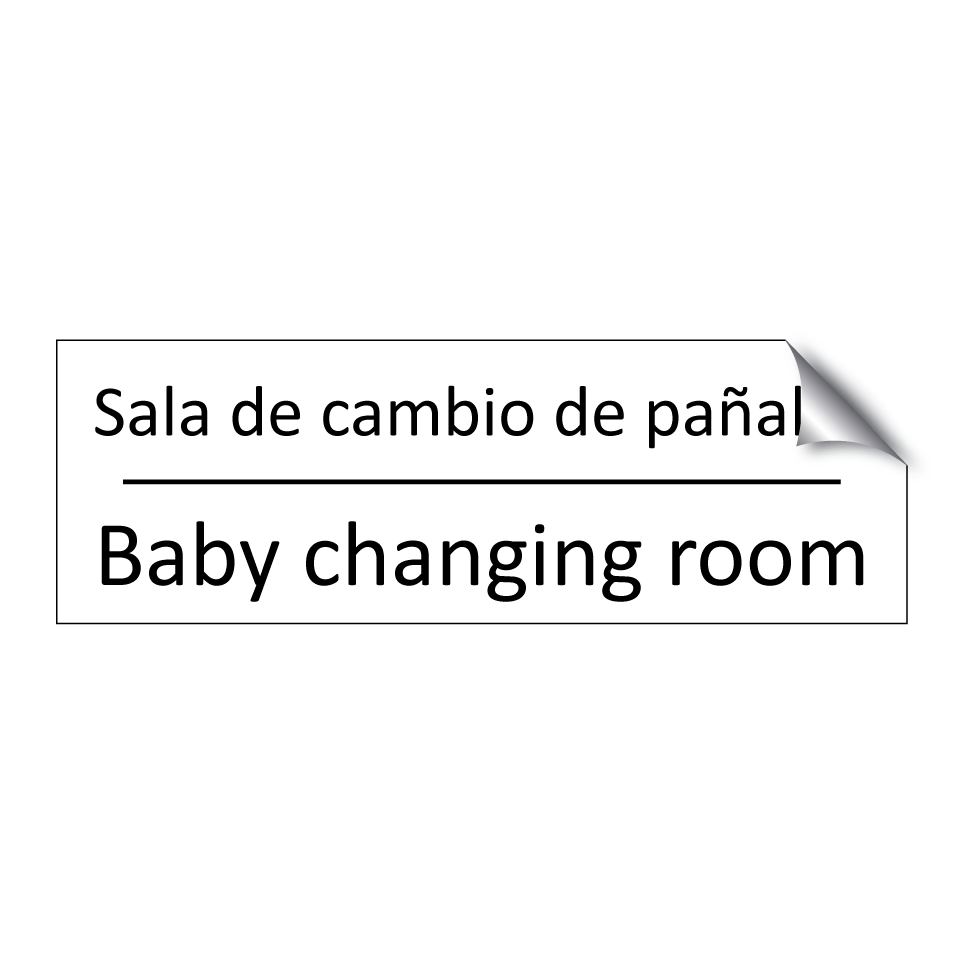 Sala de cambio de pañales - Baby changing room