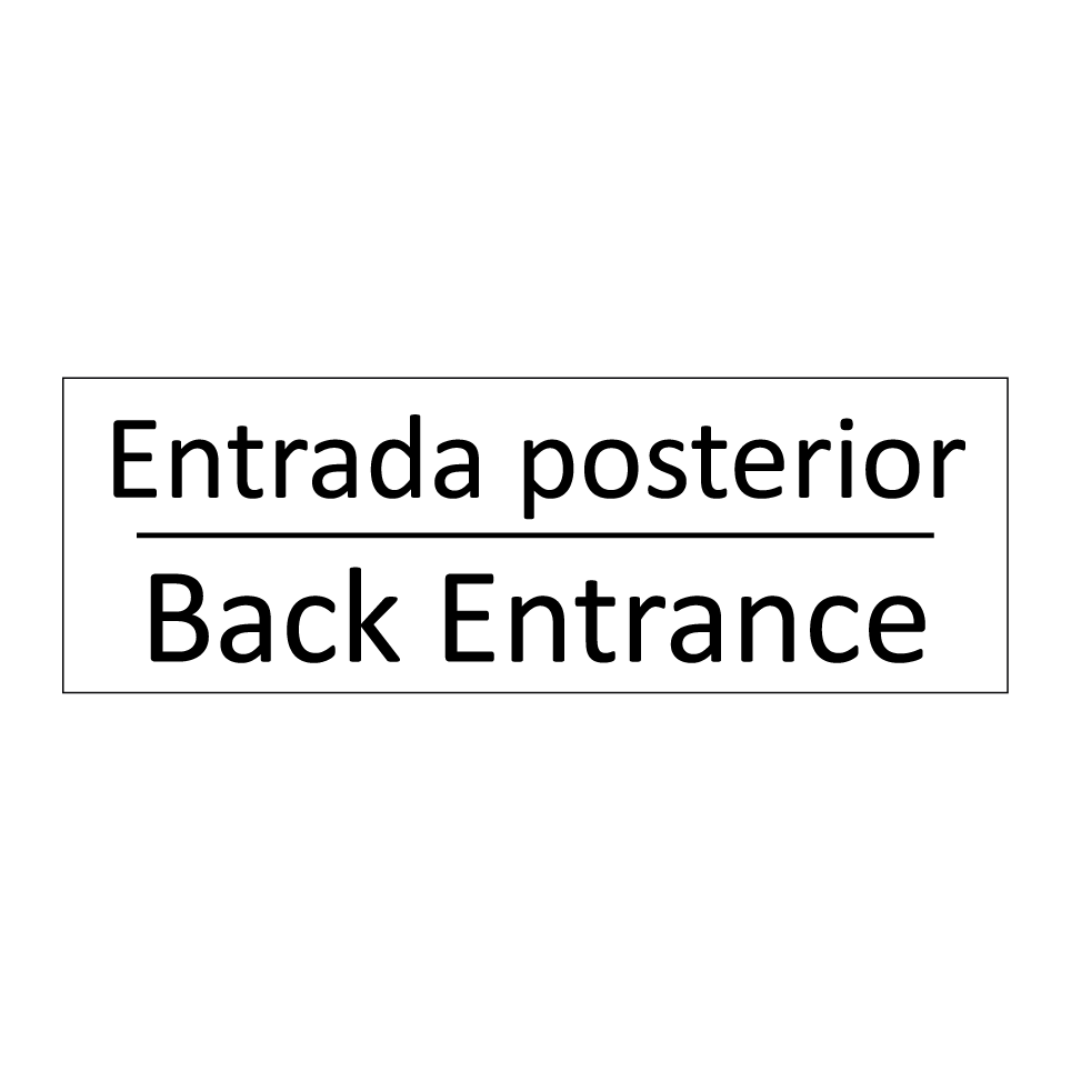 Entrada posterior - Back Entrance