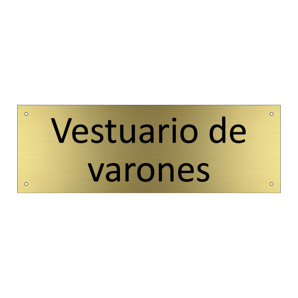 Vestuario de varones