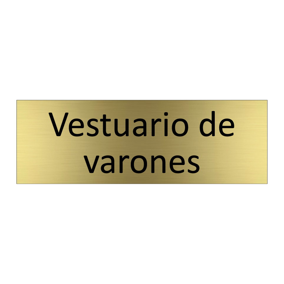 Vestuario de varones