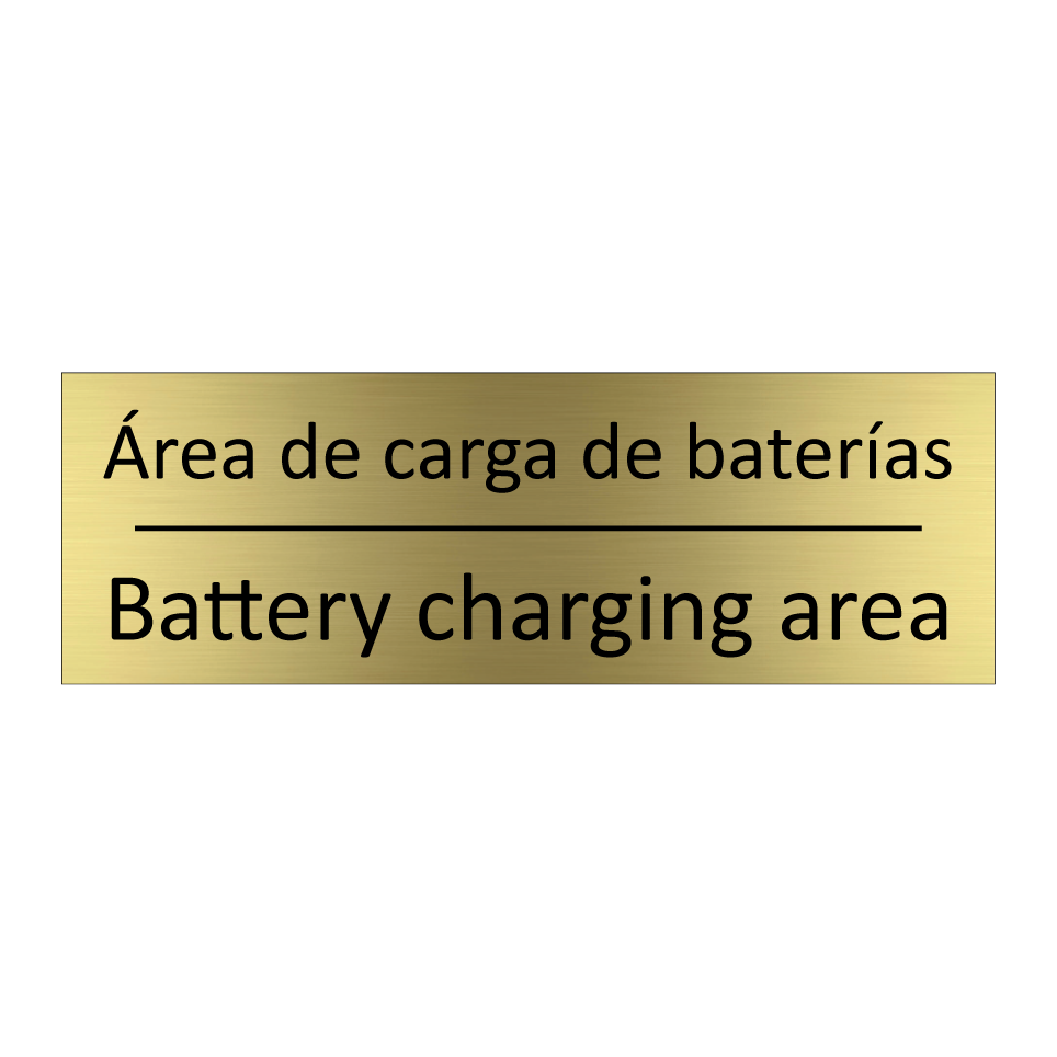 Área de carga de baterías - Battery charging area