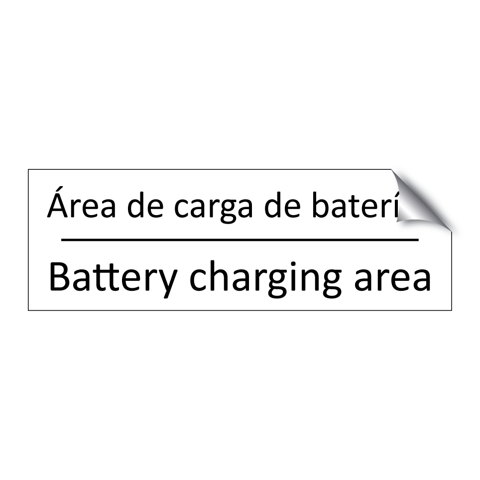 Área de carga de baterías - Battery charging area