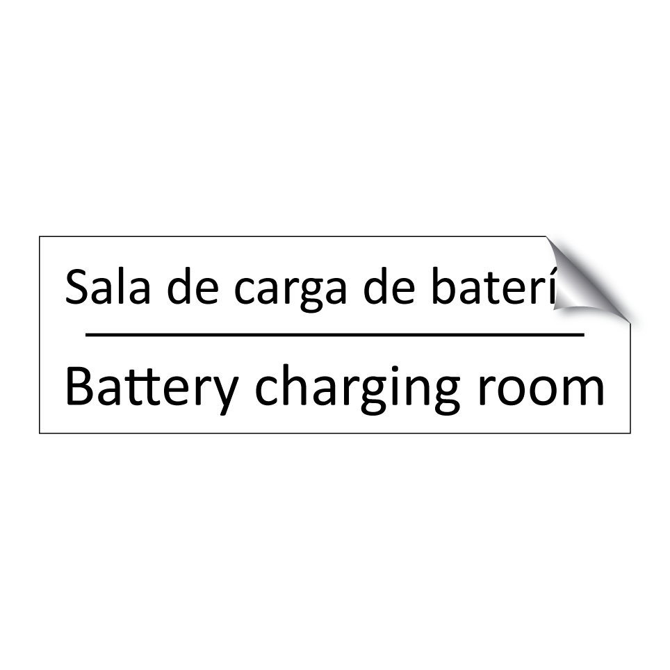 Sala de carga de baterías - Battery charging room