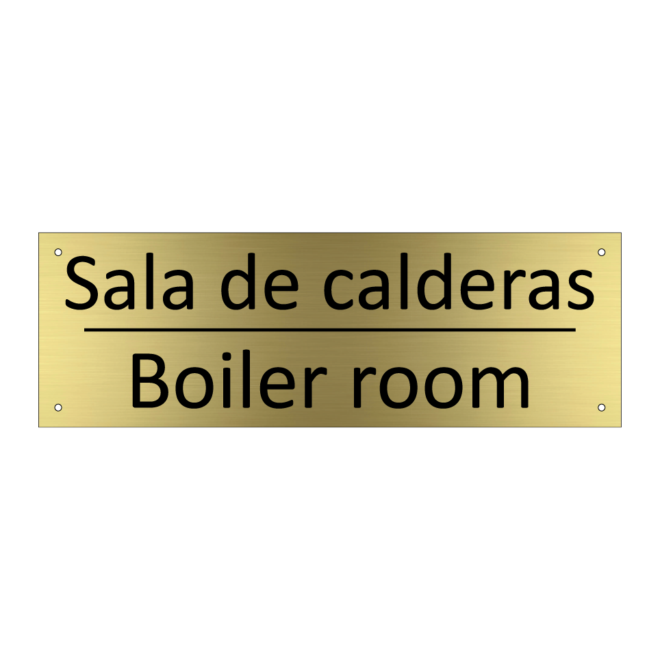Sala de calderas - Boiler room