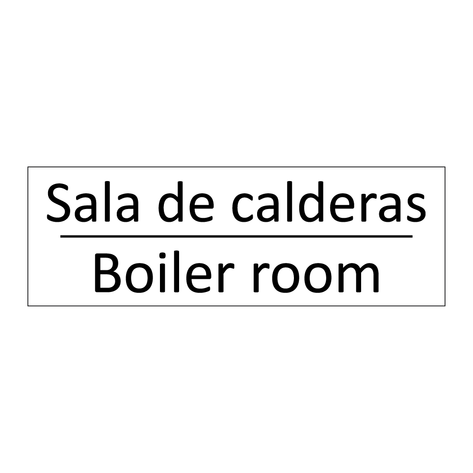 Sala de calderas - Boiler room