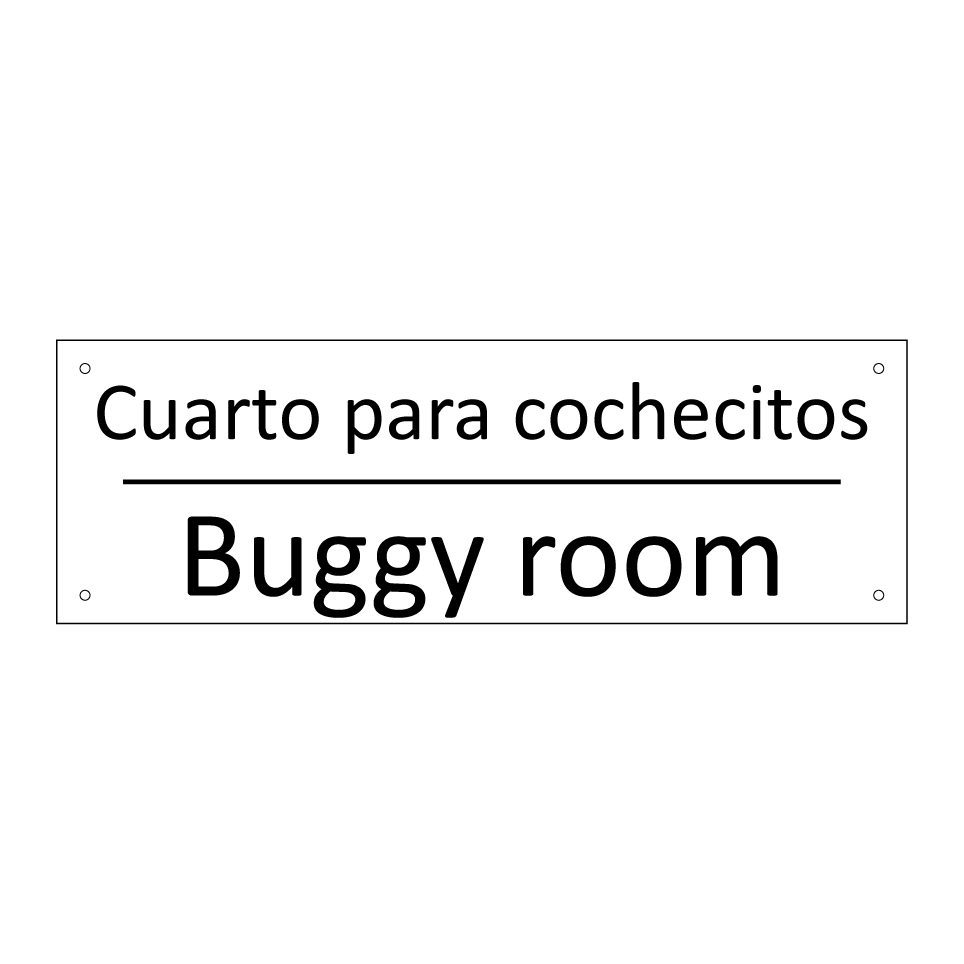 Cuarto para cochecitos - Buggy room