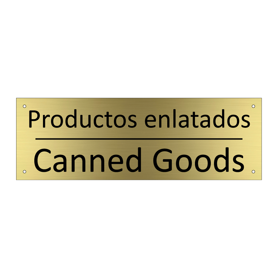 Productos enlatados - Canned Goods