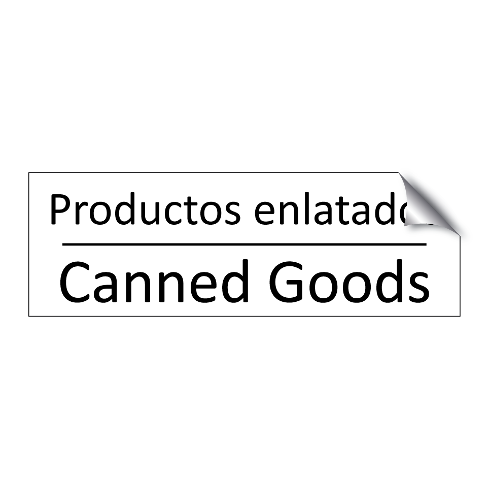 Productos enlatados - Canned Goods