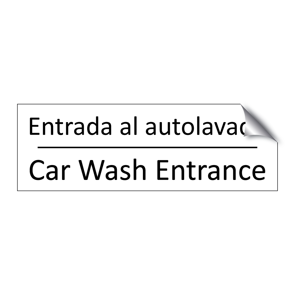 Entrada al autolavado - Car Wash Entrance